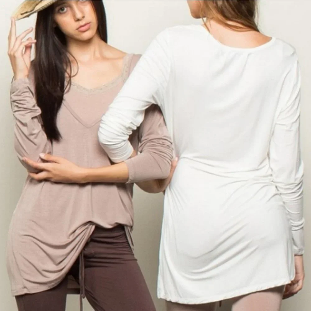 YES80A POL Soft Jersey Long Sleeve Tee - Picture 2 of 2